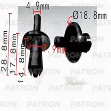 P370197 PATRON Клипса пластмассовая