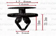 Patron P370498 Клипса пластмассовая